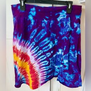 Vibrant, Groovy Cotton Tie-Dye Skirt SZ XL